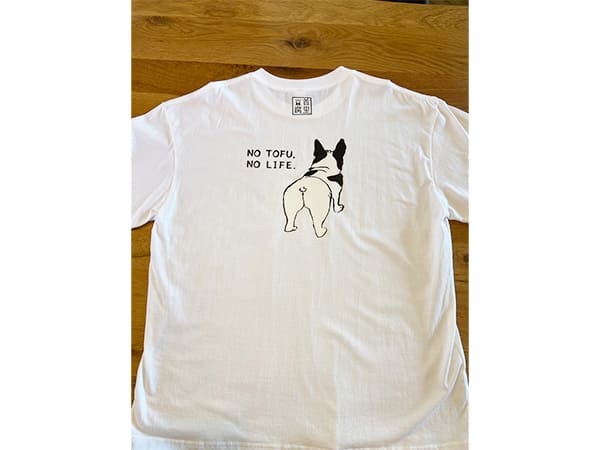 「NO TOFU NO LIFE」Tシャツ（白・黒）＜M・L・XL＞